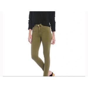 Free people woman's size 28 green skinny jeans ankle basic fall